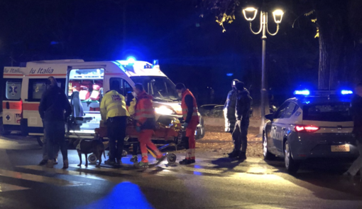 I soccorsi al pedone investito (f. Elisa Rubertelli)