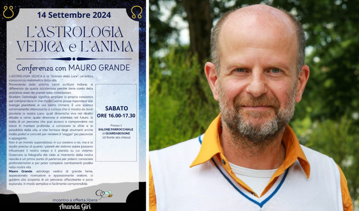 Guardabosone, al Salone parrocchiale “L’Astrologia Vedica e l’Anima”. Guardabosone, al Salone parrocchiale “L’Astrologia Vedica e l’Anima”.