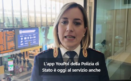 Polizia di Stato, app Youpol: da oggi al servizio anche di chi viaggia in treno