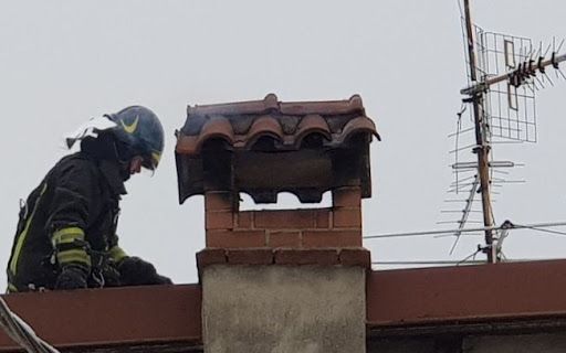 Camino in fiamme, Vigili del Fuoco di Ponzone a Coggiola