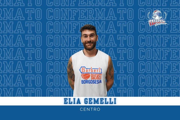 Barberi Valsesia Basket: Elia Gemelli confermato capitano