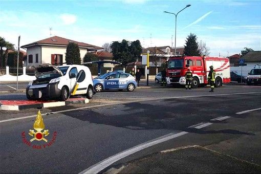 Caresanablot, incidente in via Aldo Moro