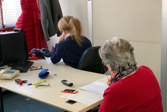 Il team che aveva gestito il servizio durante la prima ondata Il team che aveva gestito il servizio durante la prima ondata