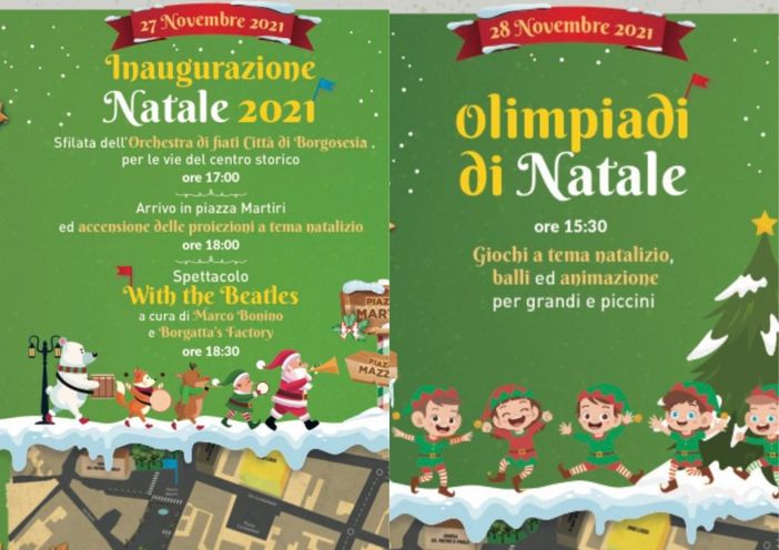 Borgosesia, il secondo weekend di eventi natalizi Borgosesia, il secondo weekend di eventi natalizi