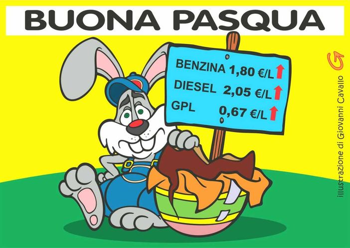 Pasqua 2026, la vera sorpresa è il prezzo del carburante - Illustrazione di Giovanni Cavallo