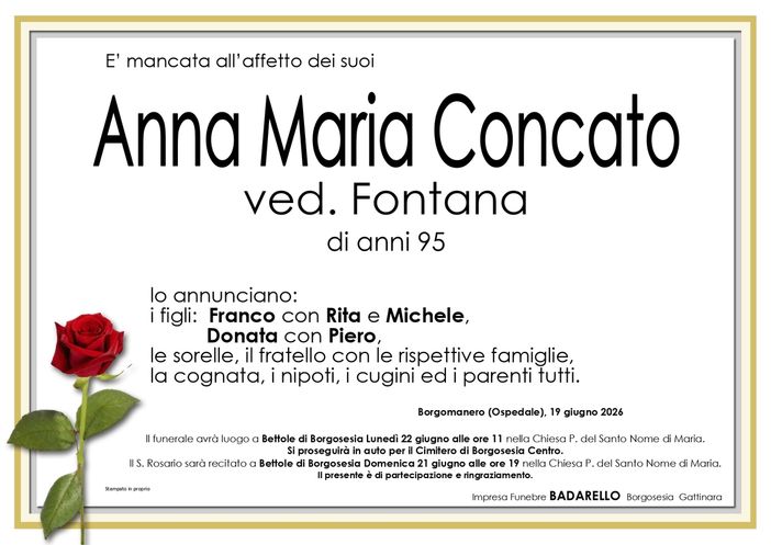 Anna Maria Concato, ved. Fontana