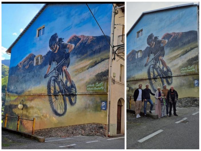 Ecco come si presenta il murales a Coggiola