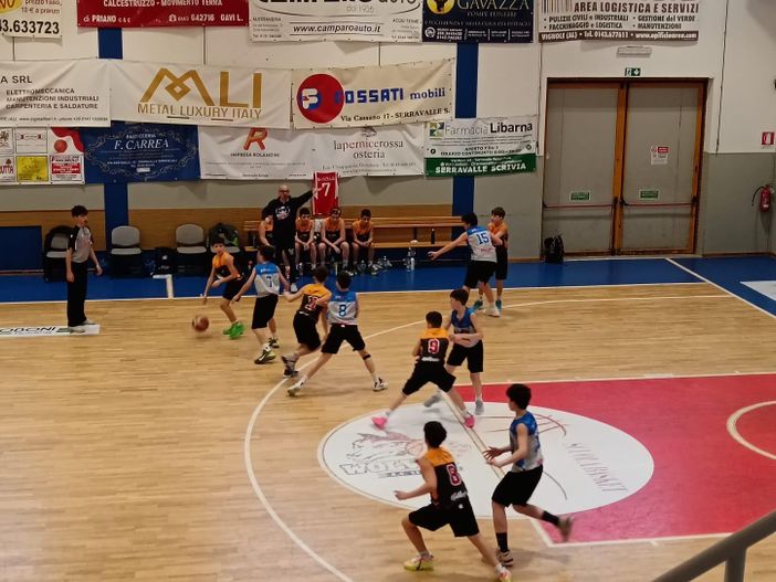 Under 13 Silver, Valsesia Basket cade a Serravalle Scrivia ma reagisce nel secondo tempo