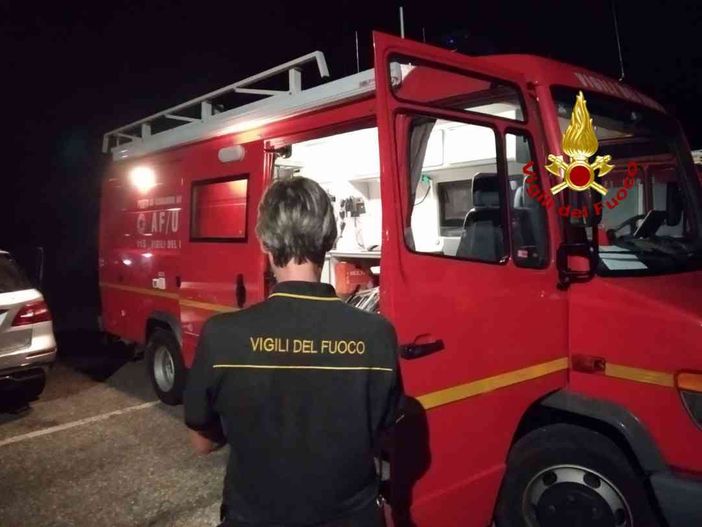 Anziano disperso a Scopello, le ricerche dei Vigili del Fuoco.