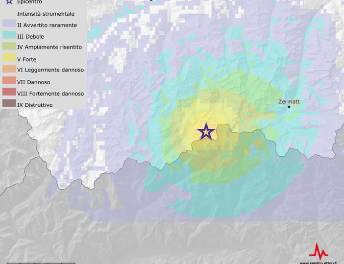 Scossa di terremoto avvertita a Macugnaga e in Valle Anzasca Scossa di terremoto avvertita a Macugnaga e in Valle Anzasca