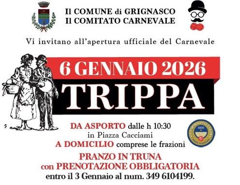 Grignasco, Epifania di festa in Piazza Cacciami tra Befana, trippa e avvio del Carnevale