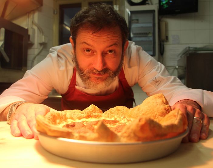 Lo chef Giorgio De Fabiani all’Alpàa con una ricetta che unisce passato di tradizione e futuro creativo