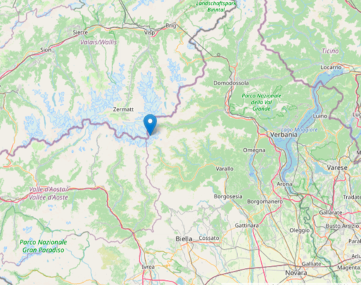 Scossa di terremoto registrata a Macugnaga e avvertita anche in Valsesia