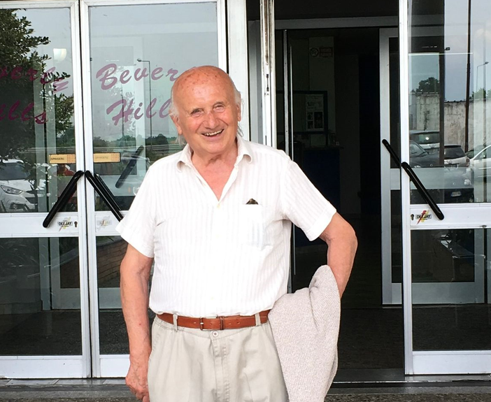 In foto Italo Caucino, il fondatore dello Sporting Club di Santhià