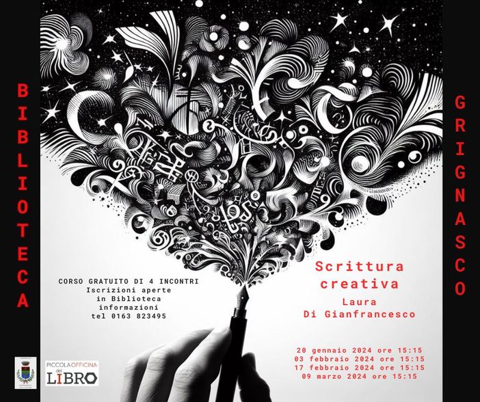 Corso di scrittura creativa alla Biblioteca di Grignasco