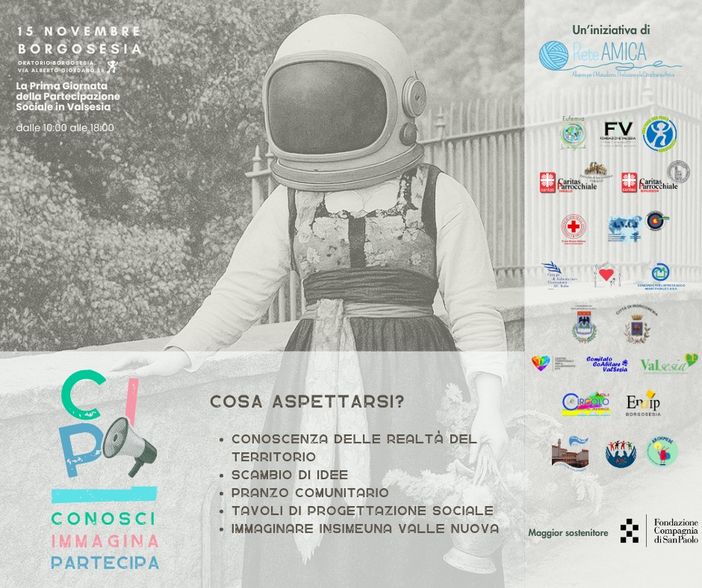 Borgosesia ospita la Prima Giornata della Partecipazione Sociale in Valsesia