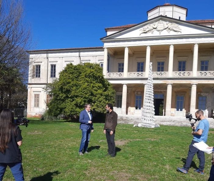 RAI1 in seervizio al MEV di Romagnano