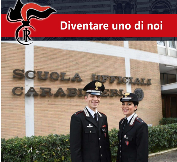 Opportunità di lavoro nell'Arma dei Carabinieri Opportunità di lavoro nell'Arma dei Carabinieri