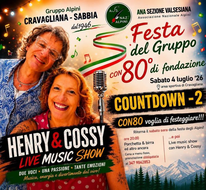 Cravagliana, gli Alpini festeggiano gli 80 anni del Gruppo con porchetta, birra e musica Cravagliana, gli Alpini festeggiano gli 80 anni del Gruppo con porchetta, birra e musica