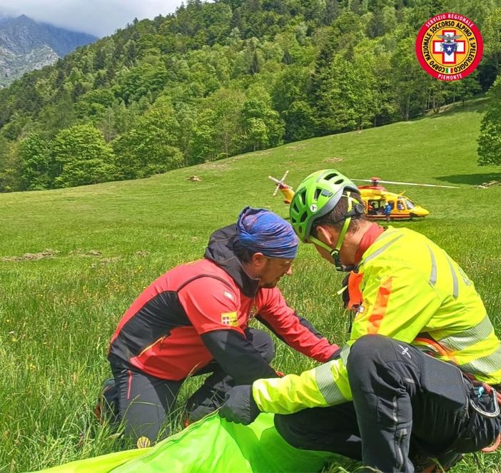 Dal nord ovest: Incidente in volo a Ronco Canavese, ferita parapendista francese Dal nord ovest: Incidente in volo a Ronco Canavese, ferita parapendista francese