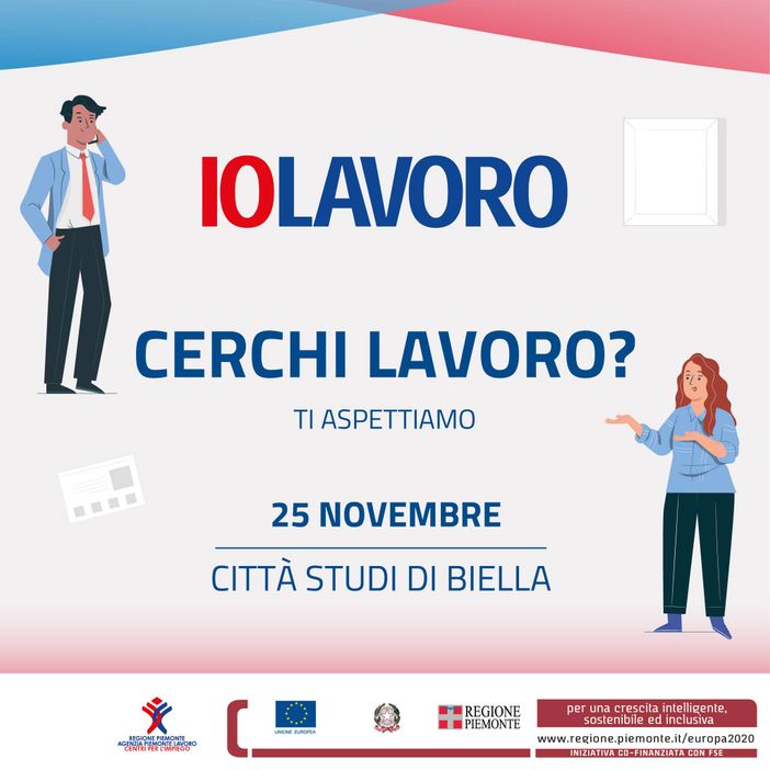 IOLAVORO torna in presenza a Biella e Torino IOLAVORO torna in presenza a Biella e Torino