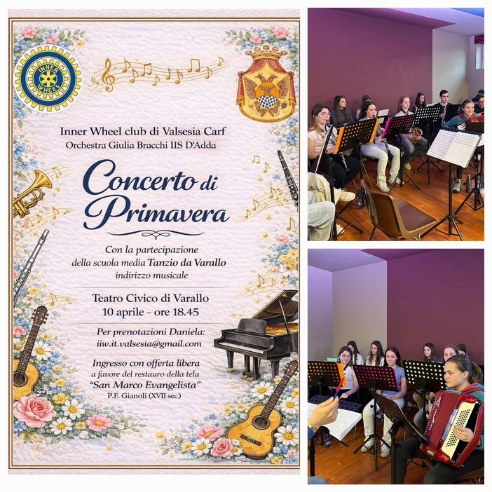 Varallo si prepara al Concerto di Primavera dell’Orchestra d’Adda al Teatro Civico Varallo si prepara al Concerto di Primavera dell’Orchestra d’Adda al Teatro Civico