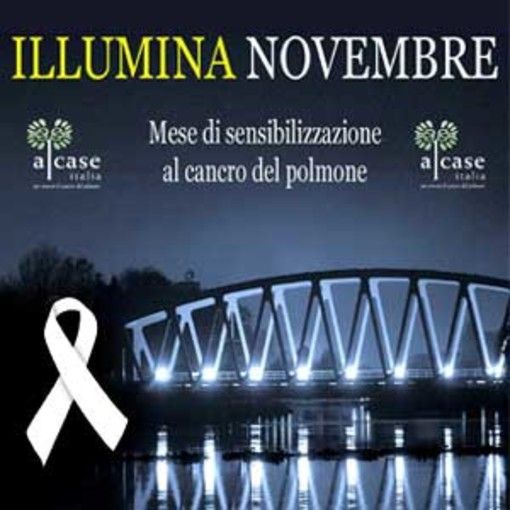 Borgosesia: “Illumina Novembre”, luci bianche in città per la lotta al tumore del polmone
