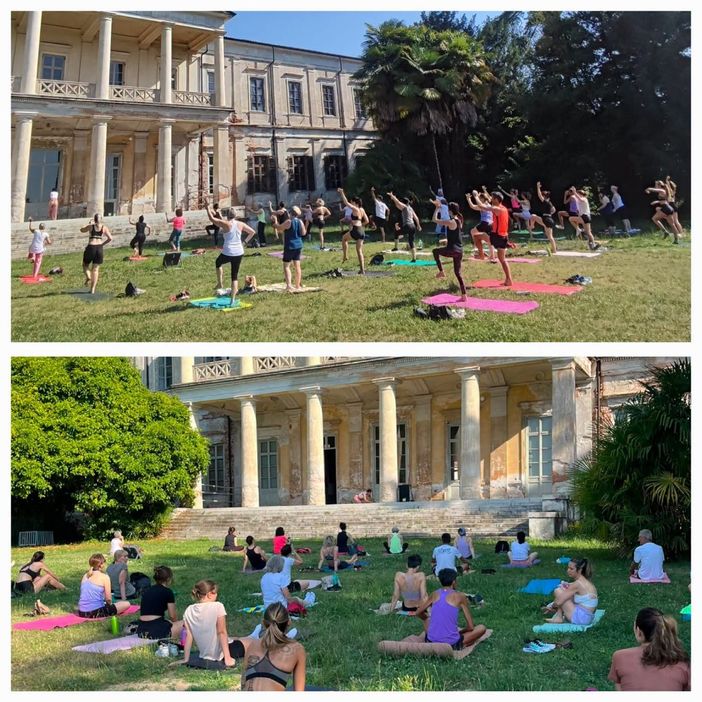 Romagnano Sesia, grande partecipazione per Yoga in Villa