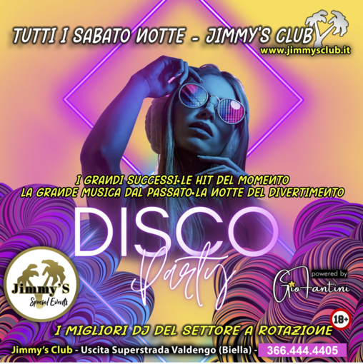 Jimmy’s il nome di un’icona che ritorna attuale: a Valdengo tutti i sabati, musica e divertimento