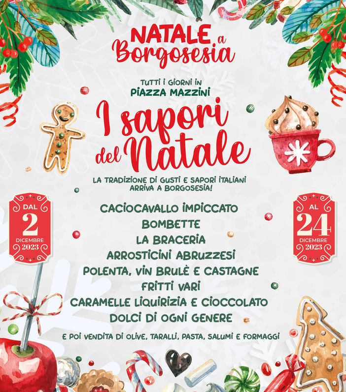 Borgosesia: La tradizione dei gusti dal 2 al 24 dicembre