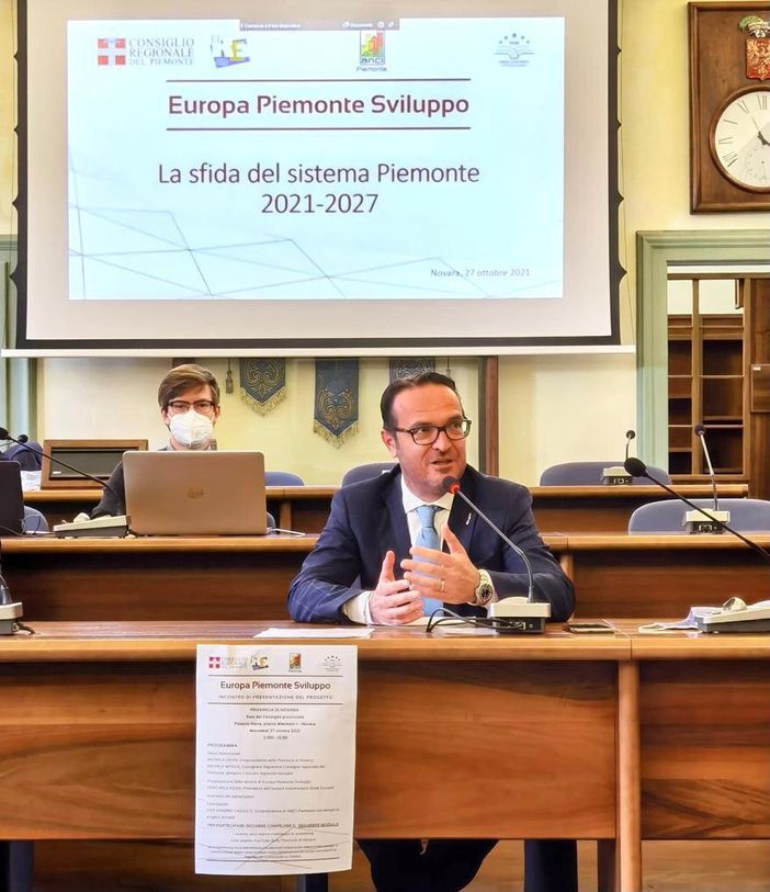 L'assessore Michele Mosca a Novara