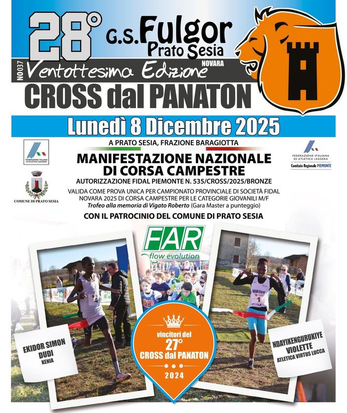 Prato Sesia, l’8 dicembre torna il “Cross dal Panaton”: al via la 28ª edizione della corsa campestre