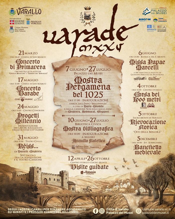 La locandina con gli appuntamenti La locandina con gli appuntamenti