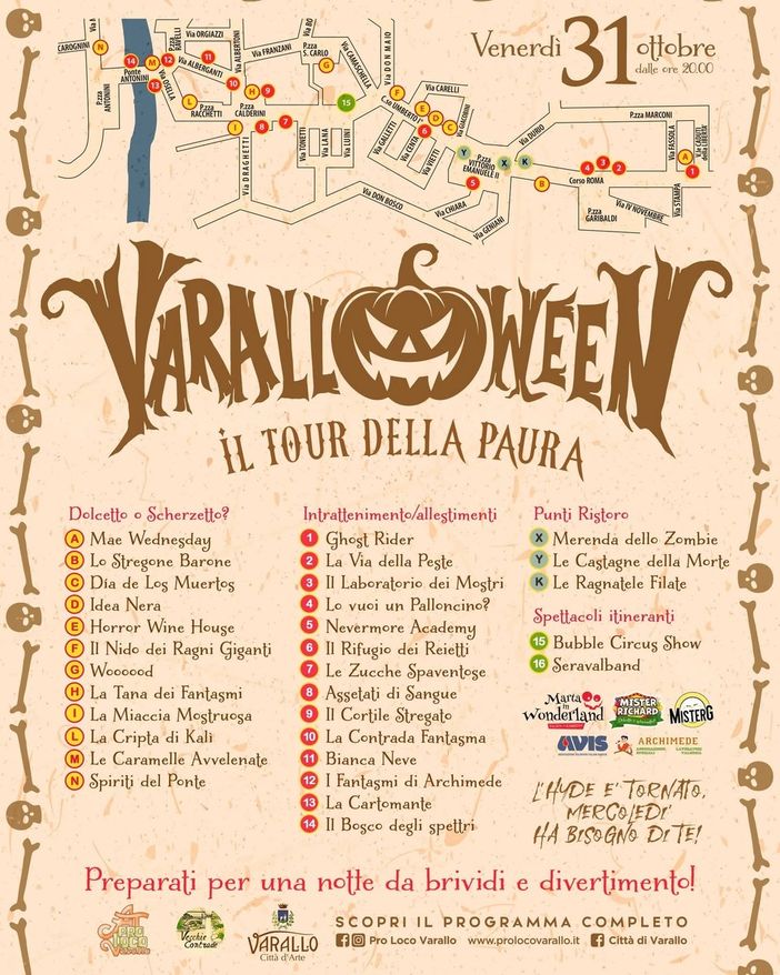 Varallo, torna “VaralloWeen”: una notte di paura e divertimento nel cuore della città