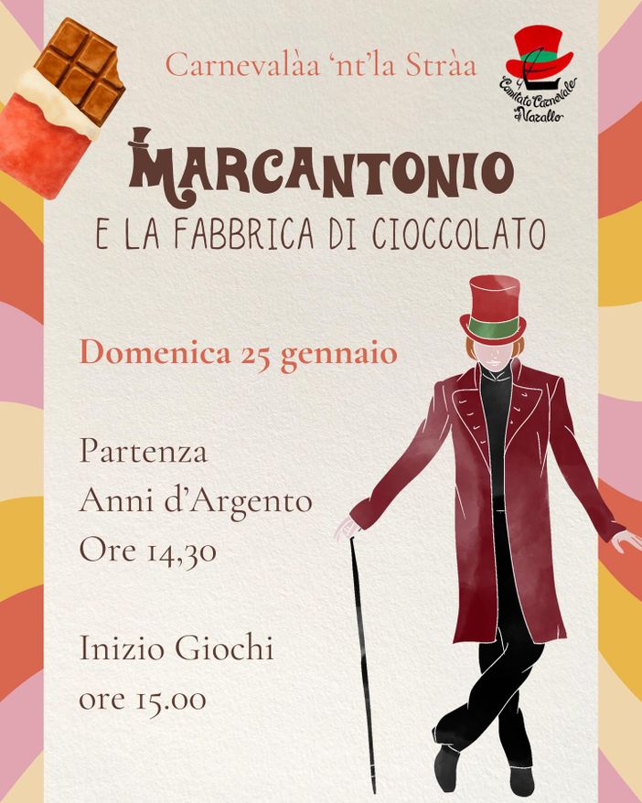 A Varallo arriva un Carnevale “al cioccolato” con Marcantonio e Cecca