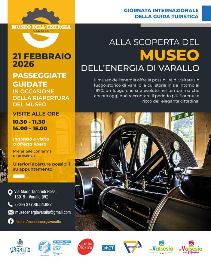 Il Museo dell’Energia di Varallo riapre e invita il pubblico a scoprirlo con visite guidate