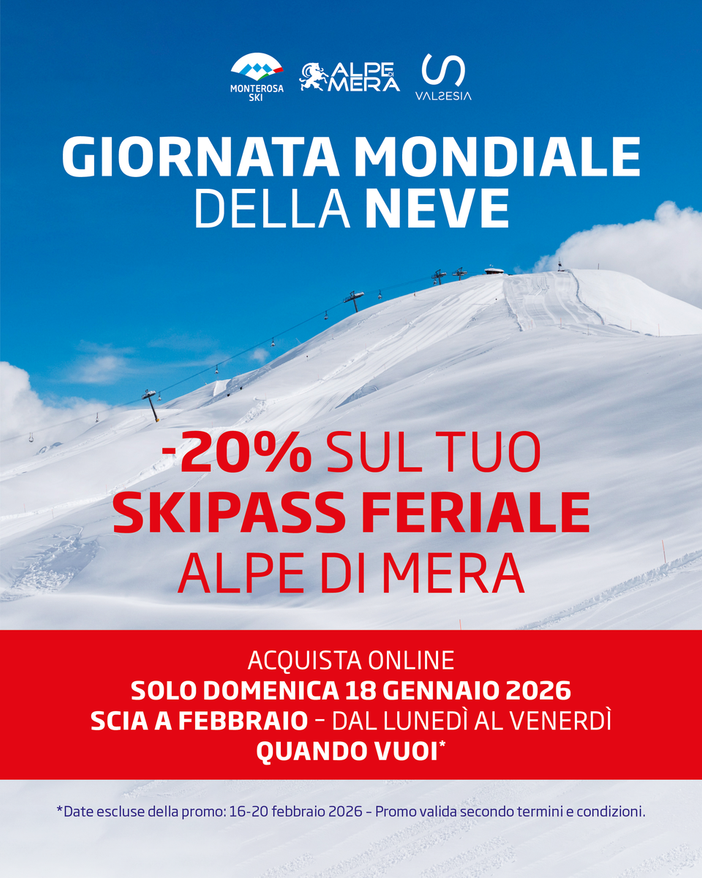 All’Alpe di Mera una giornata sulla neve per tutte le età
