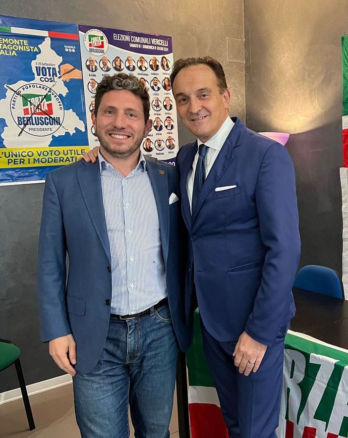 Il Presidente Cirio in visita a Vercelli: confronto con Forza Italia e amministratori locali