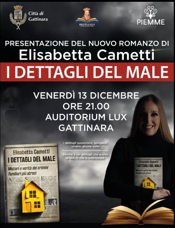 Elisabetta Cametti presenta a Gattinara il suo nuovo libro Elisabetta Cametti presenta a Gattinara il suo nuovo libro