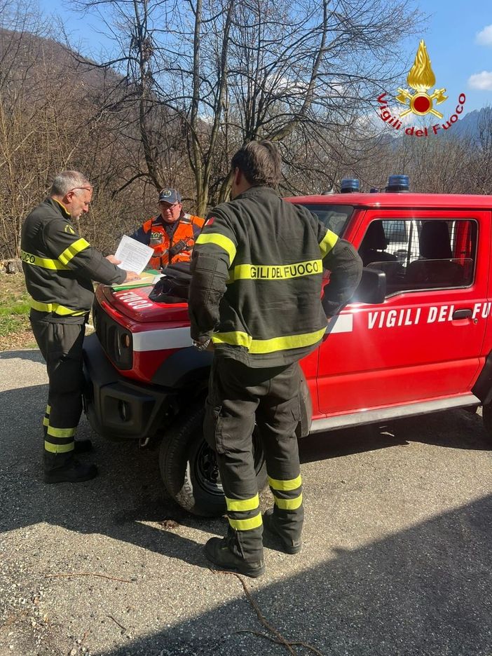 Incendio a Boccioleto, richiesto l'intervento anche del canadair