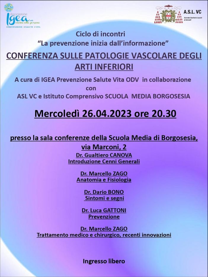 Igea-Prevenzione-Salute-Vita organizza “La prevenzione inizia dalla conoscenza" Igea-Prevenzione-Salute-Vita organizza “La prevenzione inizia dalla conoscenza"