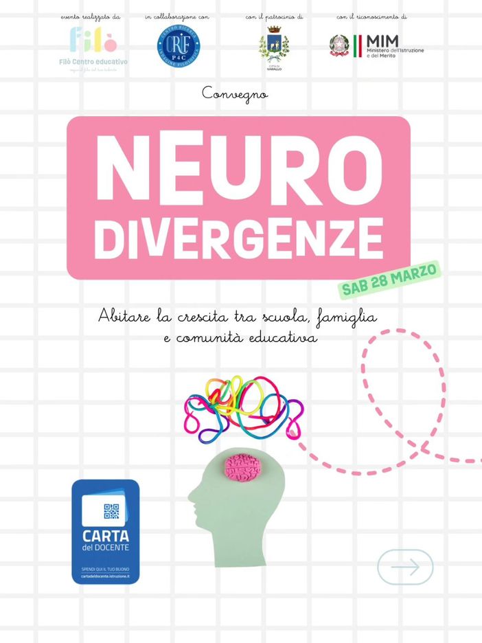Neurodivergenze, a Varallo un convegno-formazione tra scuola, famiglia e comunità educativa Neurodivergenze, a Varallo un convegno-formazione tra scuola, famiglia e comunità educativa