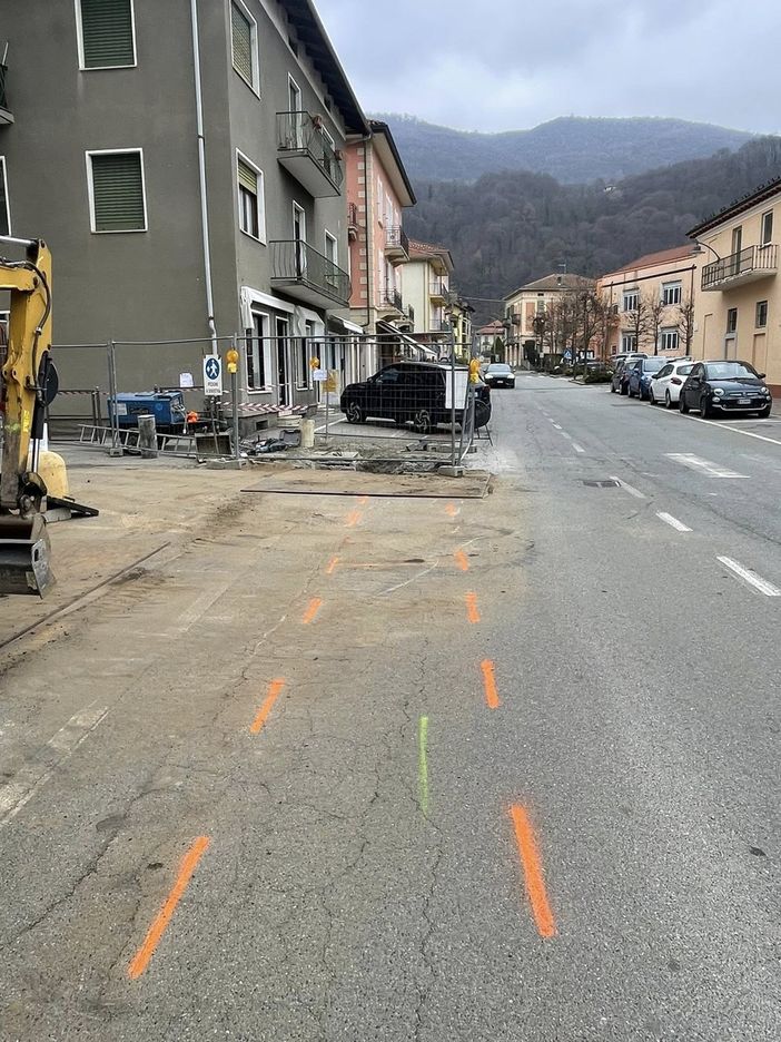 Quarona, teleriscaldamento a cippato: lavori in corso e nuove modifiche alla viabilità tra rotonda della Beata e via Marconi