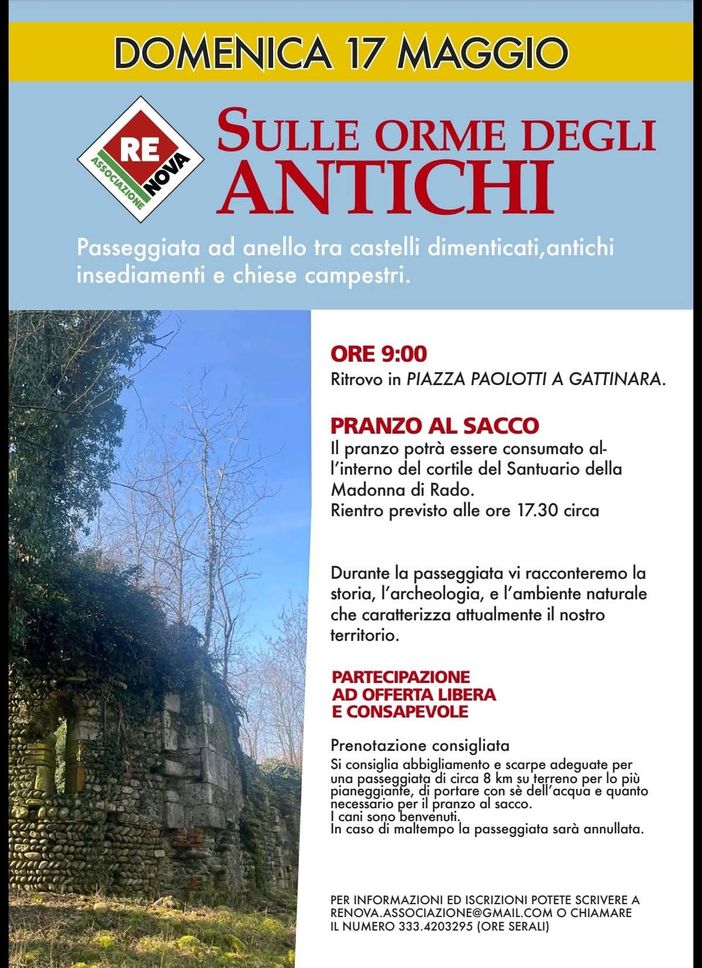 A Gattinara una passeggiata “Sulle orme degli antichi”