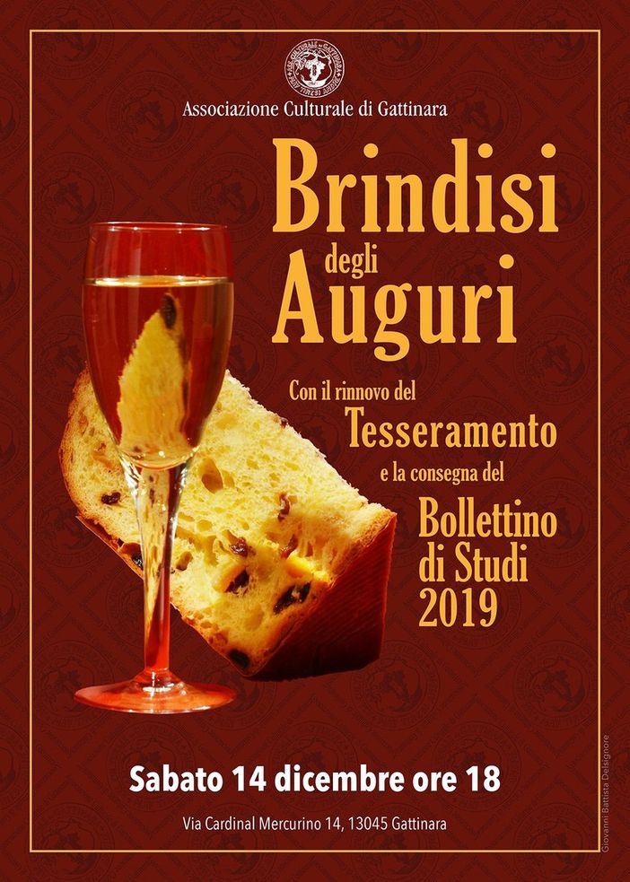 Gattinara: Brindisi degli auguri alla Culturale