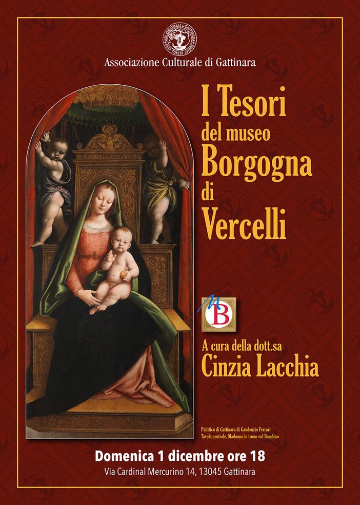 Gattinara: appuntamento con Cinzia Lacchia, conservatore del museo Borgogna