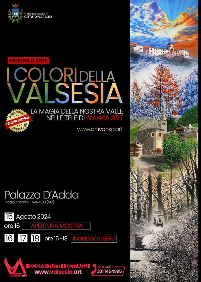 I Colori della Valsesia: “La magia della nostra valle nelle tele di Ivanka Art. I Colori della Valsesia: “La magia della nostra valle nelle tele di Ivanka Art.