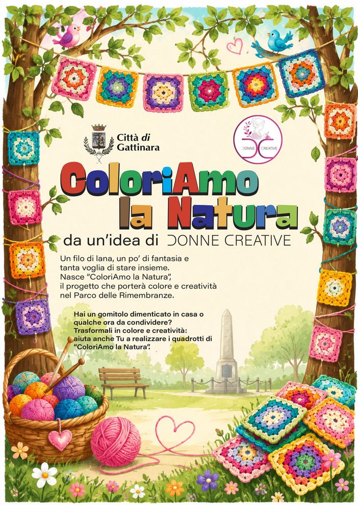 A Gattinara “ColoriAmo la Natura”, il progetto delle Donne Creative per il Parco delle Rimembranze