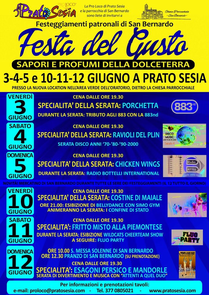 Festa del gusto a Prato Sesia con la Pro Loco
