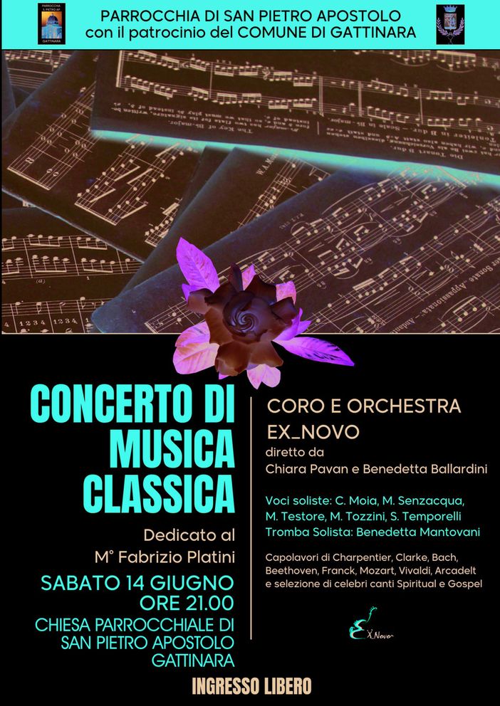 A Gattinara un concerto per ricordare la figura del Maestro Fabrizio Platini